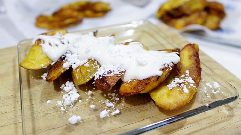 Postre de Plátanos fritos