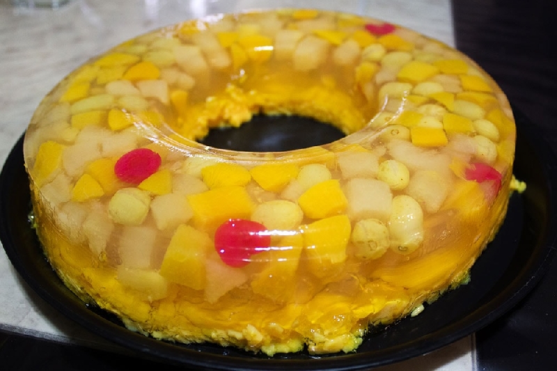 Postre de Gelatina con Frutas