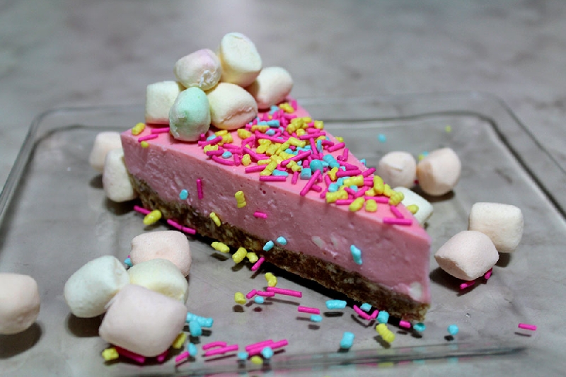 Postre de Pastel de Malvaviscos